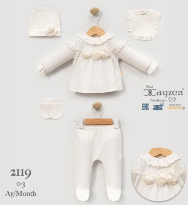 CAYZEN 2119 MİRA ELEGANCE 5 Lİ SET BEYAZ