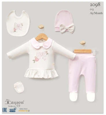 CAYZEN 2098 FİYONK NAKIŞLI PEMBE