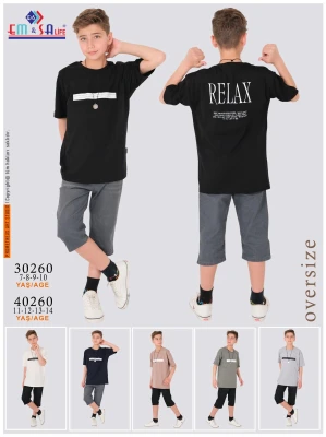 EMSA 40260 RELAX BASKILI YAZLIK KOTLU TAKIM 7-10 Y