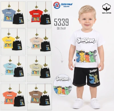 ZUZU POLO 5339 DİNOSAUR JUSTLE COOL TURUNCU 6-24 A