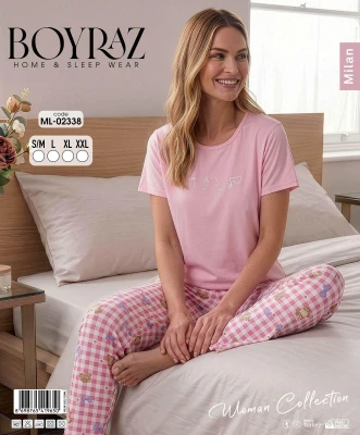BOYRAZ 02338 MİLAN PİJ. TK PEMBE S-M-XXL