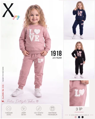 X-JOY 1918 PELUŞ LOVE 3 İP TAKIM – 2-5 YAŞ