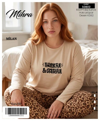 MİHRA 50802 R5099 MİLAN BASIC BATTAL PİJAMA TAKIMI