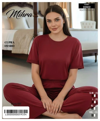 MİHRA 20102 CUPRA OYS SHORT SLEEVE LOWER LONG SUIT