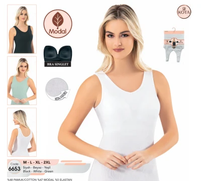 KOTA 6653.2.XL BAYAN GENİŞ ASKILI MODAL KAŞKORSE P