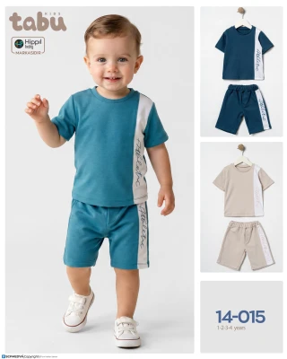 TABU 14015 2Lİ TAKIM MAVİ 1-4 YAŞ