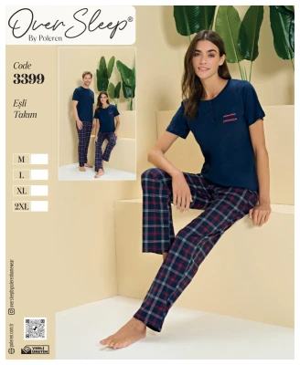 POLEREN 3399 ESLİ PİJAMA TAKIM