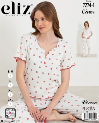 ELİZ 7274-1 BAYAN PATLI PİJAMA TAKIMI