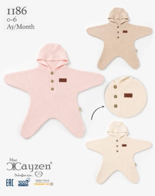 CAYZEN 1186 YILDIZLI BEBEK TULUMU 0-6 AY