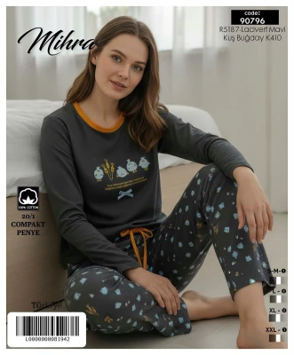 MİHRA 90796 R5187 20/1 PAMUK BASKILI BESİC