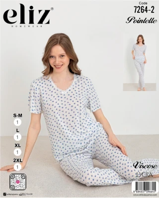 ELİZ 7264-3 DANTELLİ PİJAMA TAKIMI