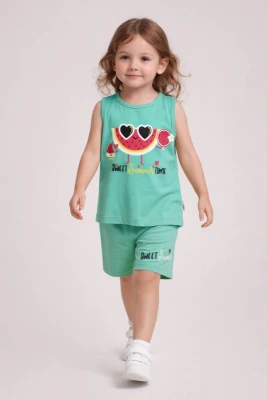 ADIMBEBE 1009 KIZ İKİLİ TAKIM MİNT