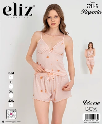 ELİZ 7211-5 İP ASKILI ŞORT TAKIM