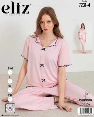 ELİZ 7231-4 WOMEN'S BOWOW PAJAMA SET
