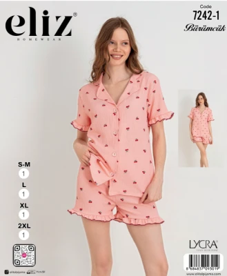 ELİZ 7242-1 WOMEN'S BUTTONED SHORTS SET