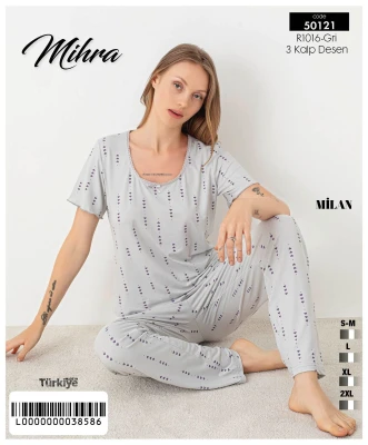 MİHRA 50121 R1016 Milan Kısa Kol Alt Uzun Takım Gr